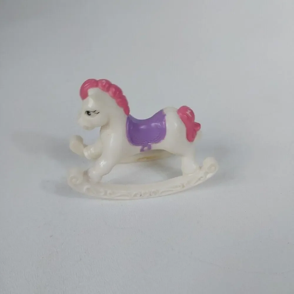 Mattel 2004 Doll House Furniture White Pink Rocking Horse Loving‎ Family